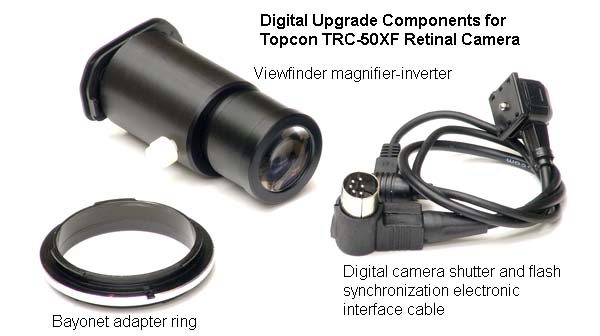 Digital upgrade components for the Topcon TRC-50XF retinal camera