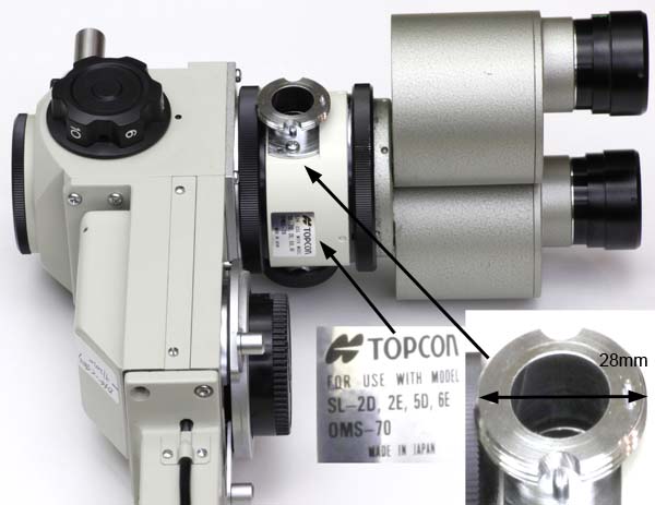 Identifying the Topcon SL-2D slit lamp beamsplitter