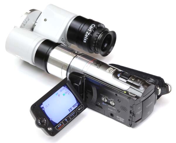 Zeiss OPMI binocular with HD video camera adapter