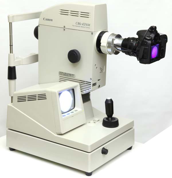 Canon CR6-45NM retinal camera with digital upgrade installed