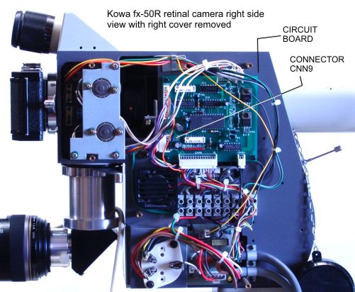 Kowa fx-50R retinal camera with right cover removed