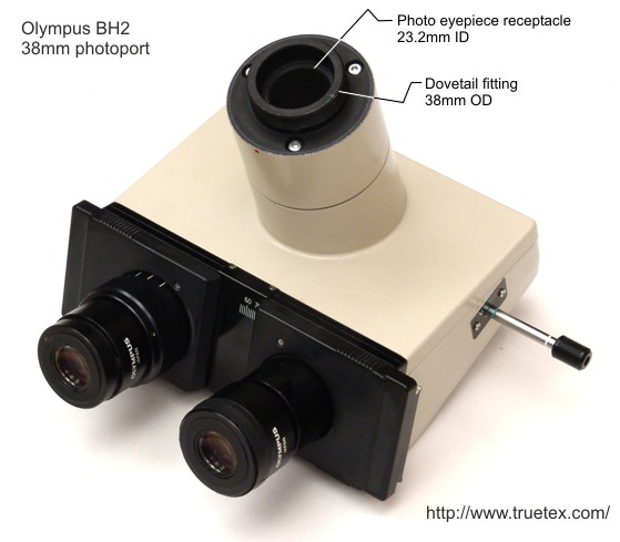 Olympus 38mm photoport as used on the Olympus BH2 microscope
