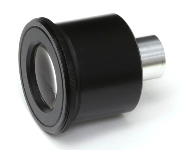 Photo eyepiece V3 top view, 52mm body size configured for 58mm filter thread with step-down ring