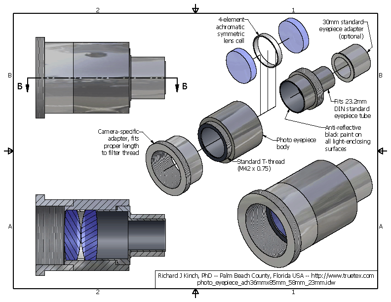 Photo eyepiece V2 drawing