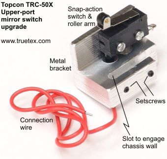Topcon TRC-50X mirror switch assembly