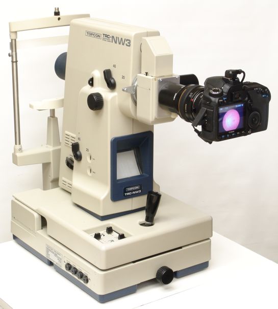 Topcon TRC-NW3 non-mydriatic retinal camera with complete digital upgrade installed