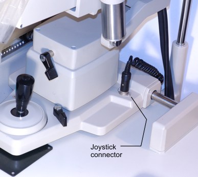 Topcon joystick connector, shown from the model TRC-50VT