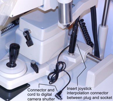 Reconnecting the Topcon TRC-50VT joystick with the interpolation connector